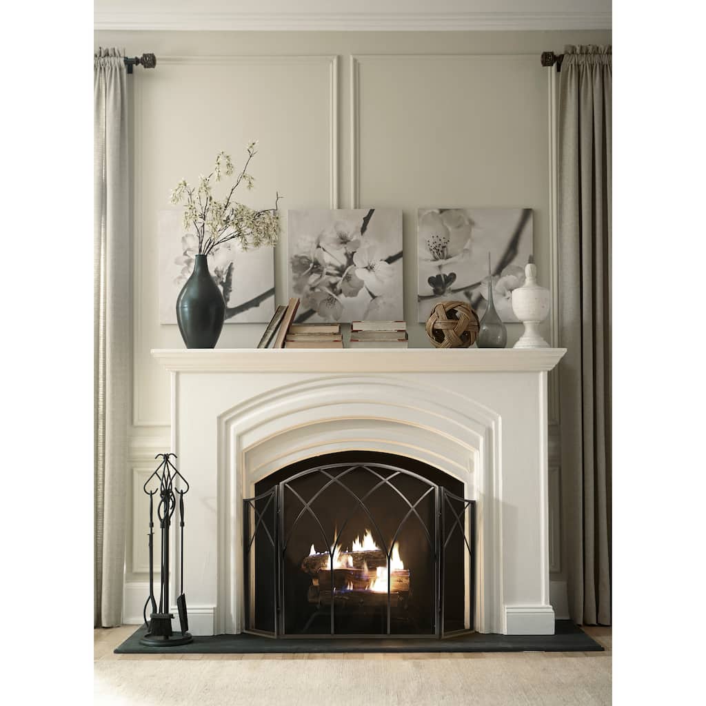 Pleasant Hearth Gothic Steel Fireplace Screen
