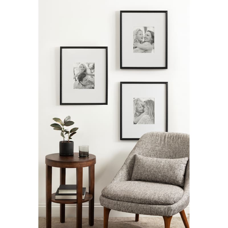 Kate and Laurel Adlynn Beaded Photo Frame Set