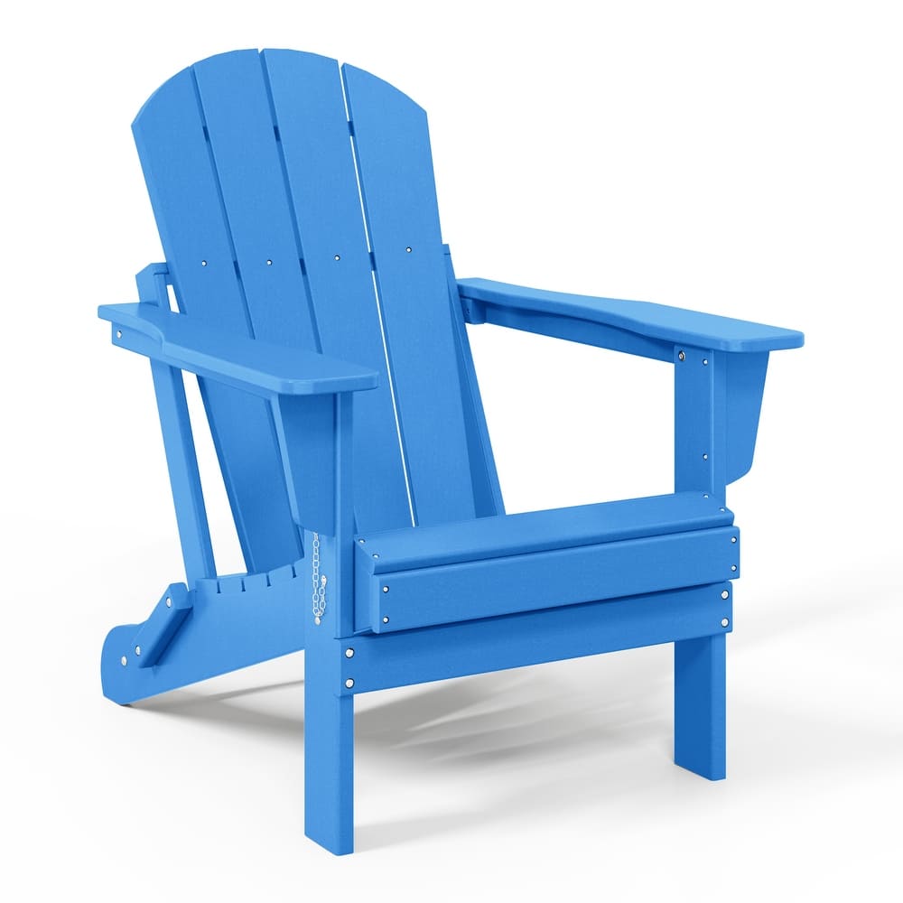 Laguna Fade Resistant All Weather Outdoor Patio Folding Adirondack Chair