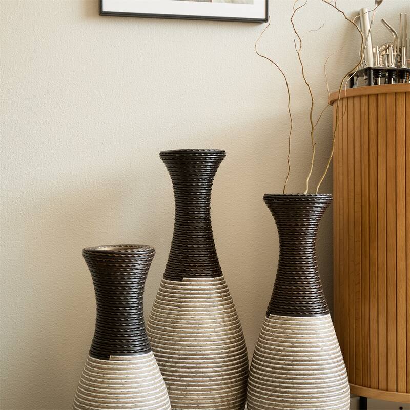 Home Decorative PVC Floor Vase (Set of 3)