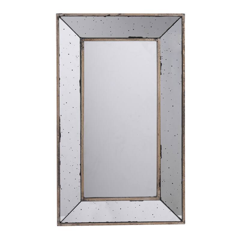 Traditional Rectangle Wall Mirror or Decorative Tray - Silver