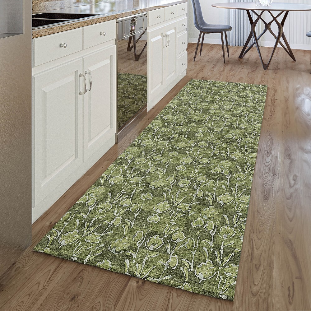 Premium Washable Super Soft Floral Contemporary Mayfield Rug