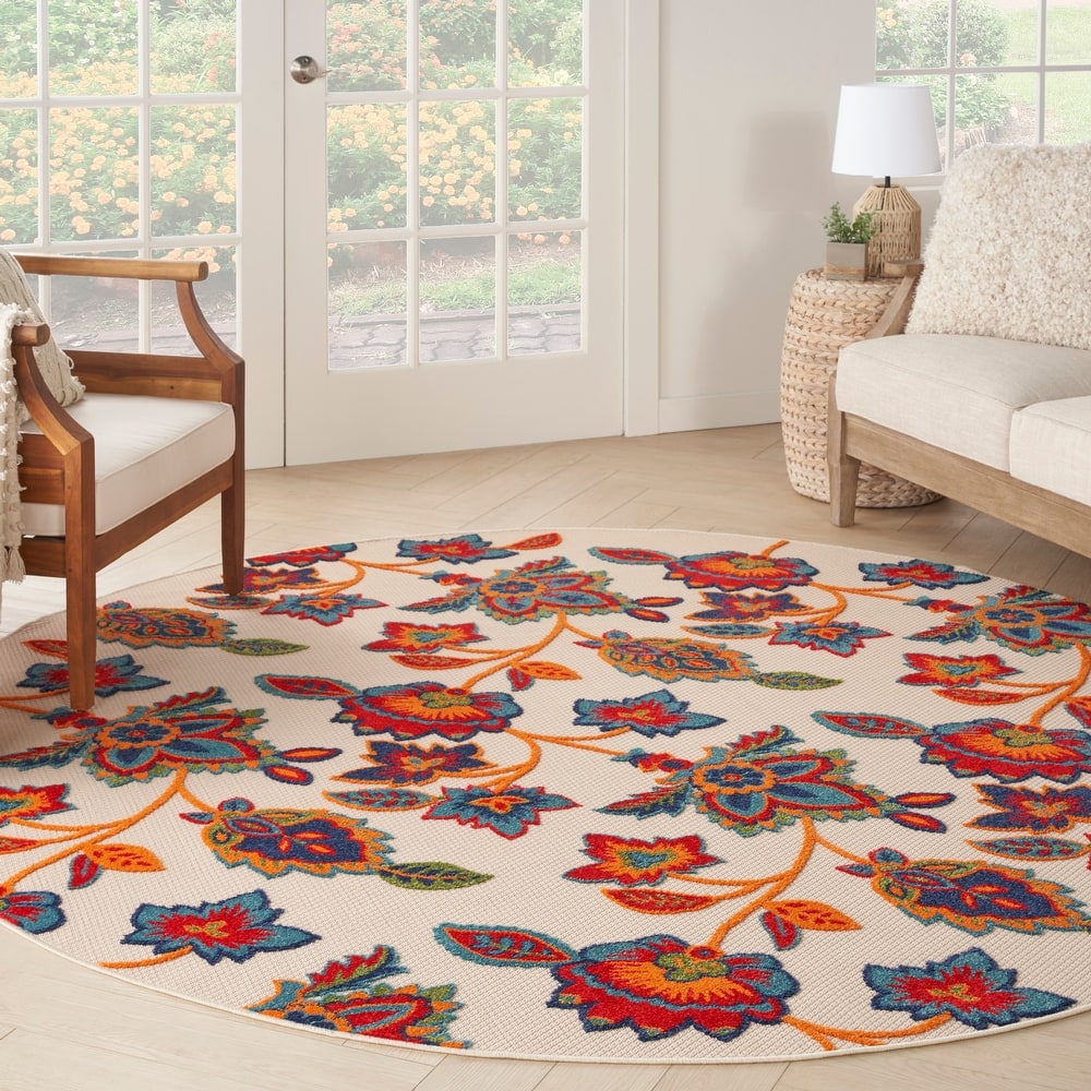 Nourison Aloha Indoor/Outdoor Floral Area Rug