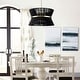 preview thumbnail 17 of 16, 8 - Light Modern 24 inch Fabric Hourglass Chandelier w/ Tapered Drum Shade