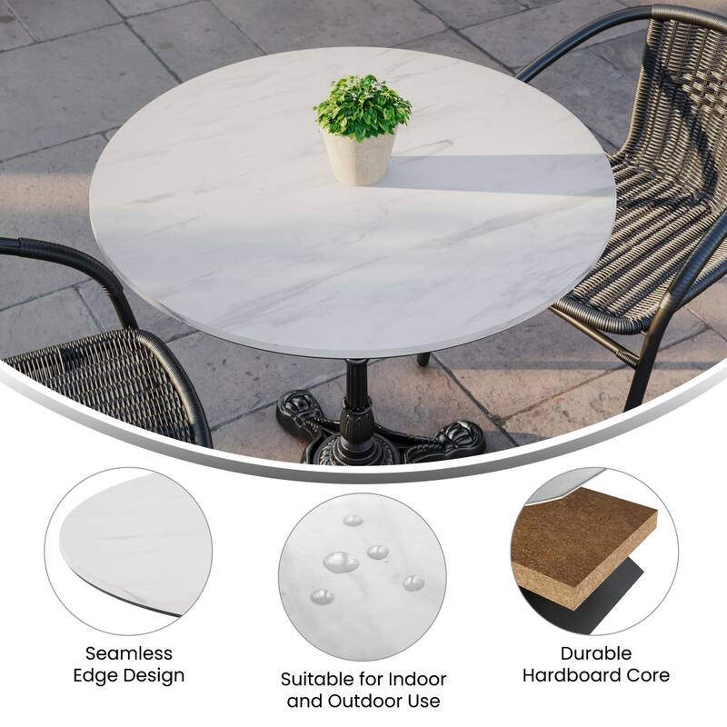 Commercial HPL Wrapped Seamless Scratch and Stain Resistant Tabletop