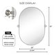 preview thumbnail 22 of 24, TEHOME Elysian Farmhouse Oval Pivot Metal Wall Mirror - 20'' x 30''