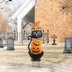 preview thumbnail 51 of 84, Glitzhome Halloween LED Ghost Cat Pumpkin Nutcracker Yard Stakes Standing Sign Hanging Decor