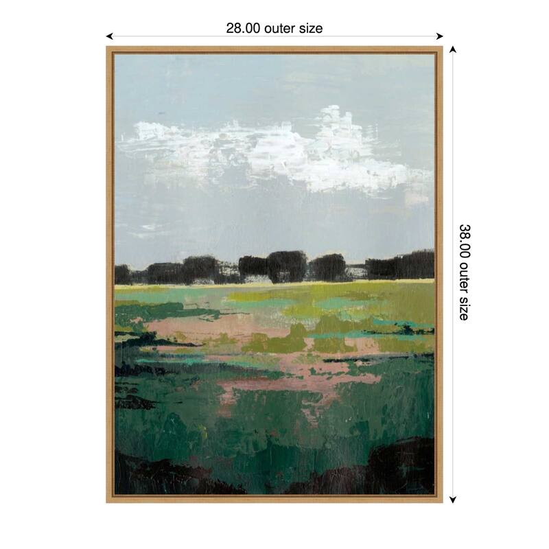 Glowing Pasture No. 1 by Grace Popp (28 x 38 in.), Framed Canvas Wall Art Print