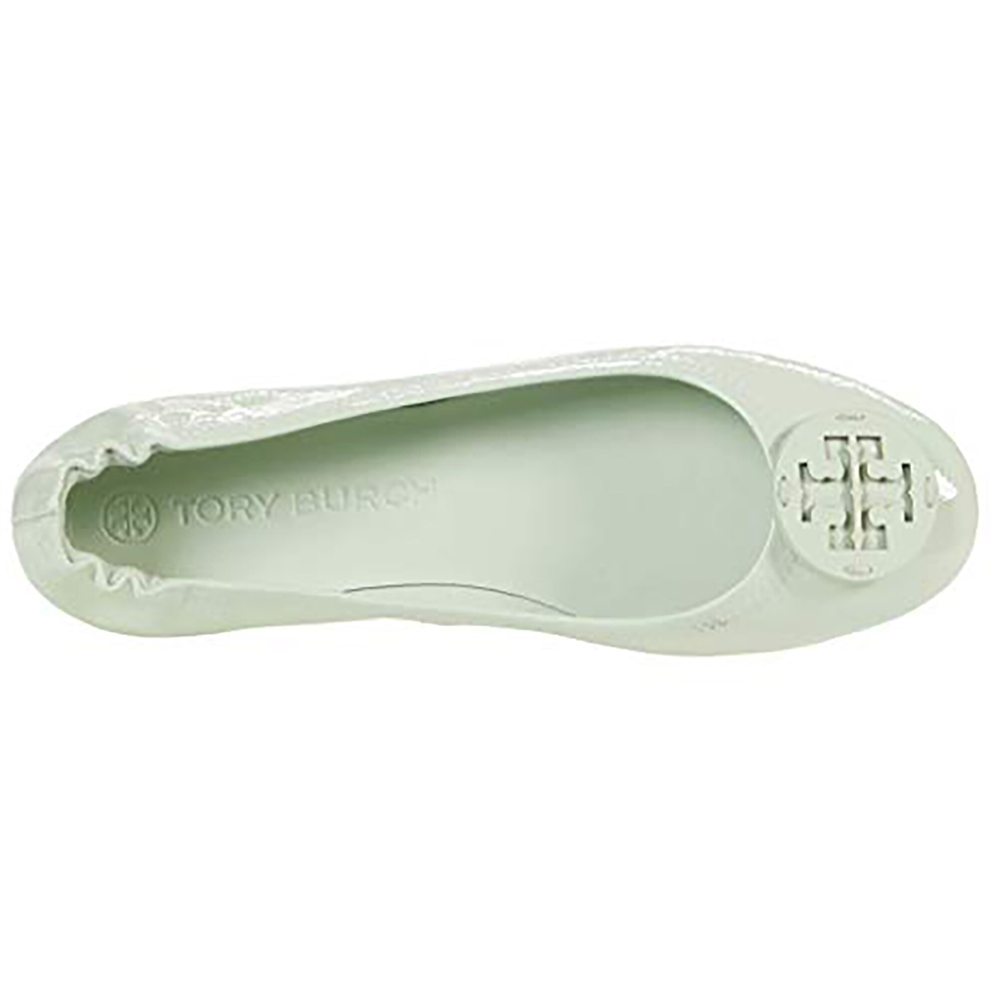 tory burch minnie travel ballet flat silver