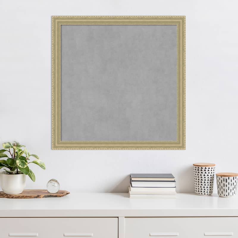 Amanti Art Champagne Teardrop Framed Magnetic Board