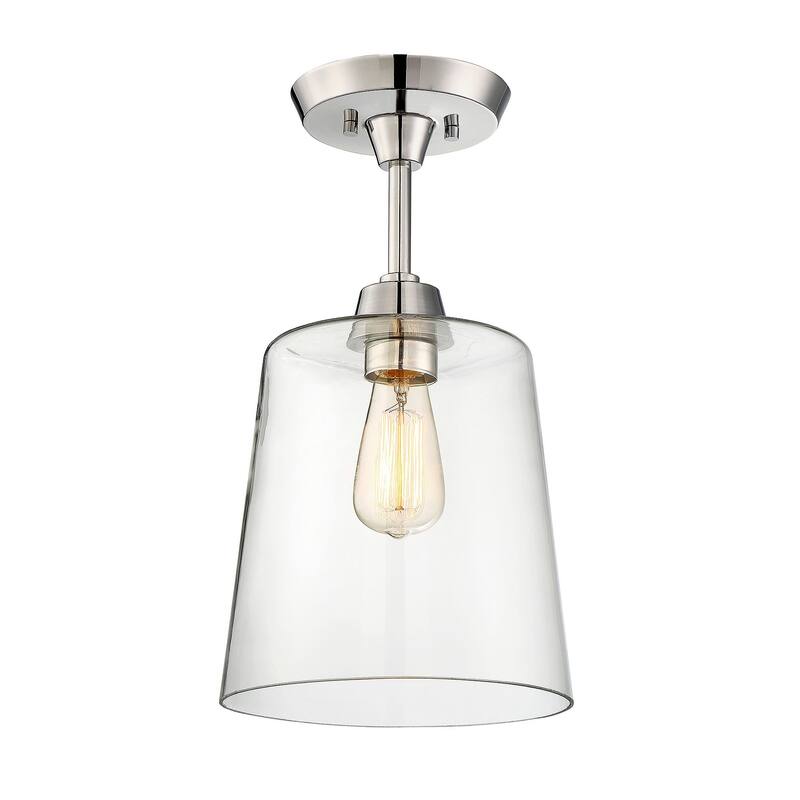 Meridian M60010 Single Light 10" Wide Semi-Flush Ceiling Fixture