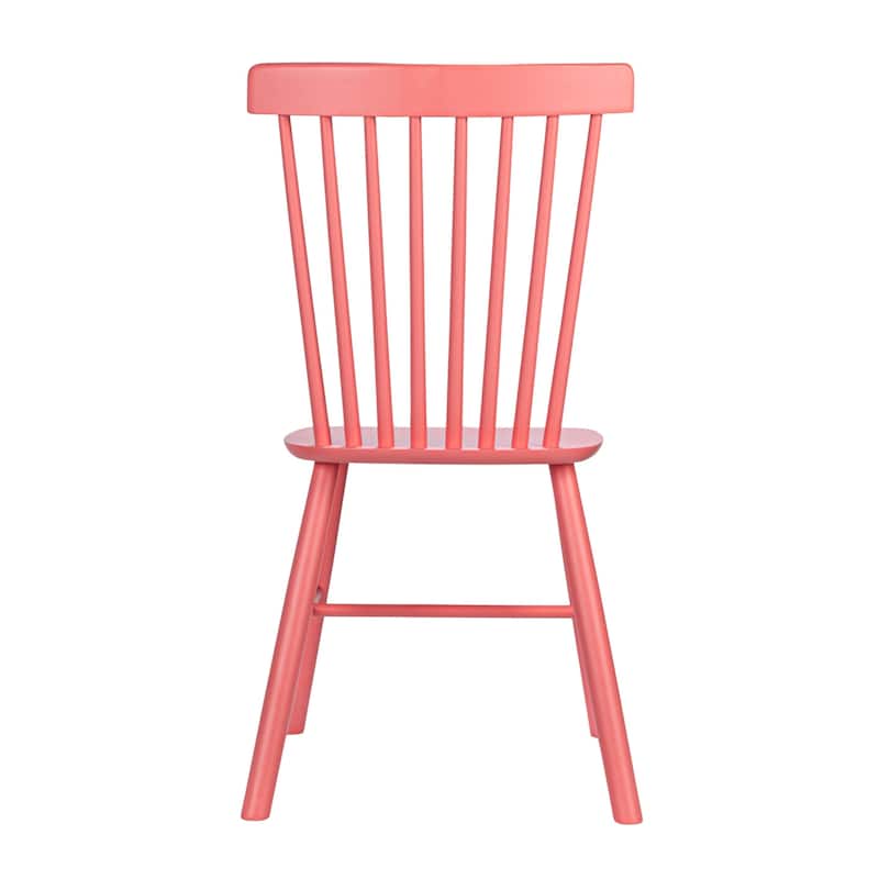 Rubberwood Dining Chairs with Slatted Back - 19.5"L x 19.5"W x 36.0"H