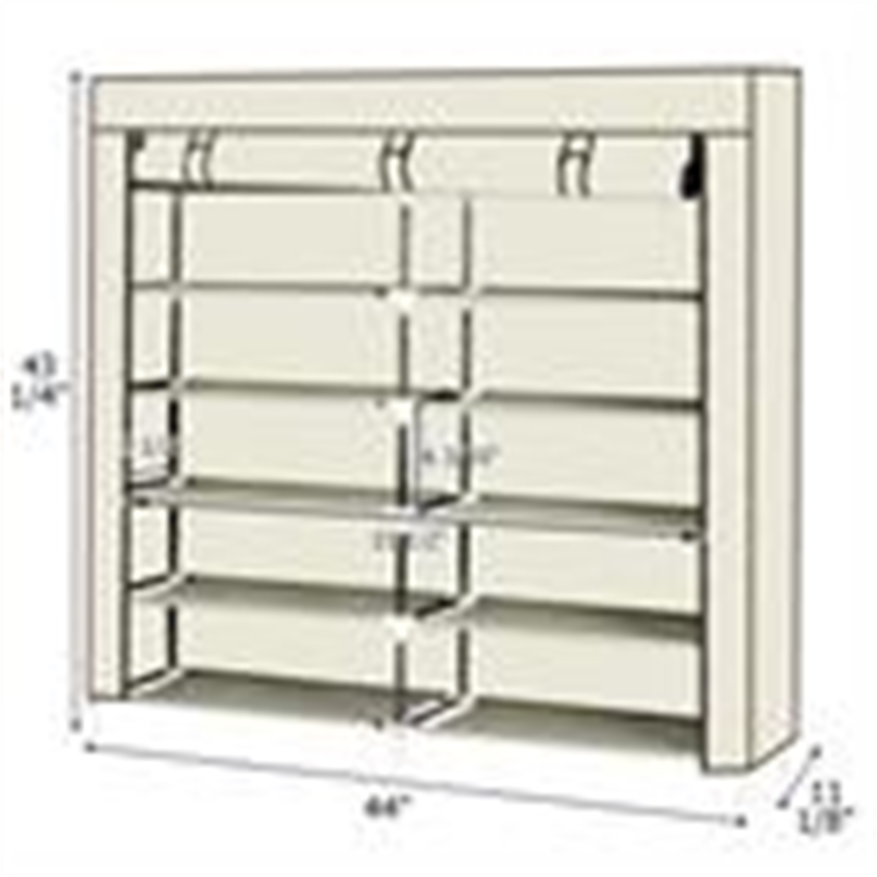 Shop Black Friday Deals On 7 Tiers Portable Shoe Rack Closet Shoe Storage Organizer Cabinet Overstock 31297197