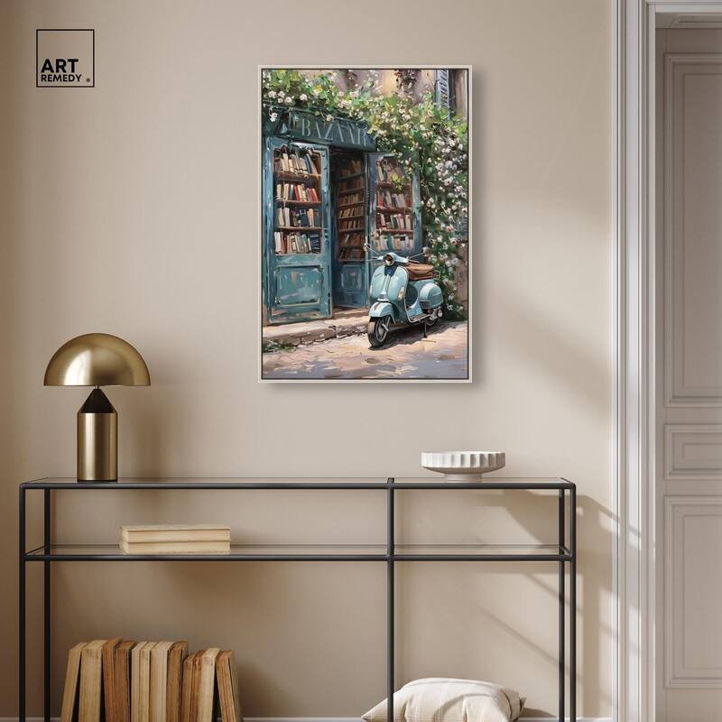 Quaint Bookstore Canvas by Art Remedy