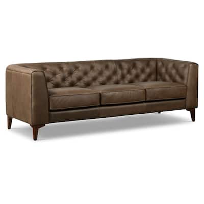 Poly & Bark Essex 89" Sofa - Full Grain Genuine Italian Leather