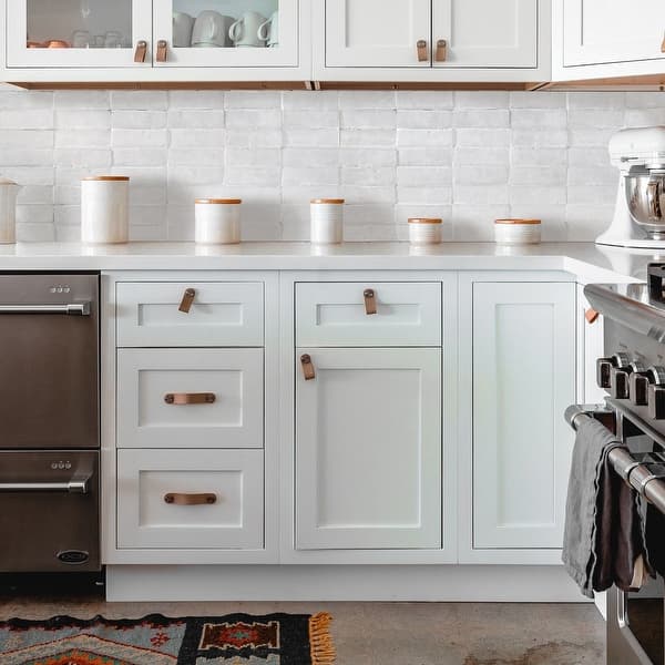 slide 2 of 5, Moroccan Handmade 2x6 Solid Color Zellige Tile White