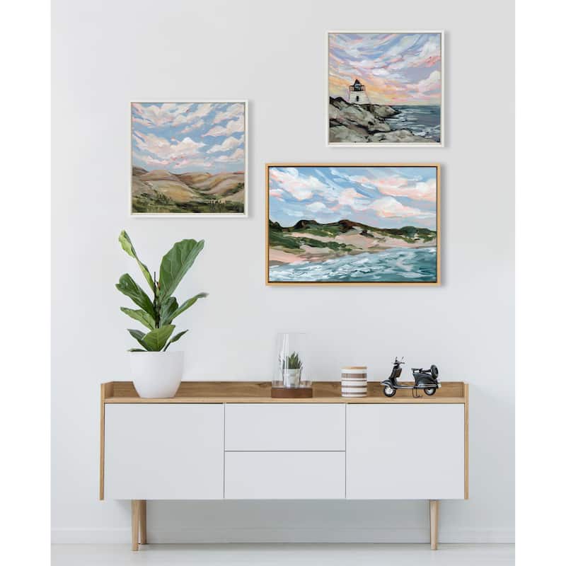 Kate and Laurel Sylvie Michigan Sand Dunes Canvas by Emily Kenney
