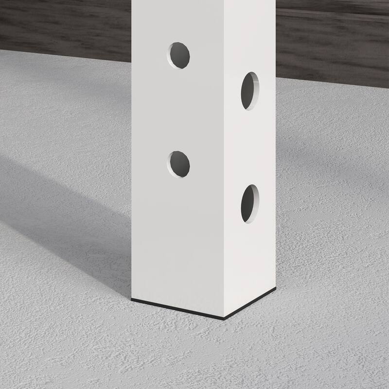 Wall-Mounted Home Gym Squat Rack, Supports Up to 1000 lbs - 48" L x 23.6" W x 89.8" H