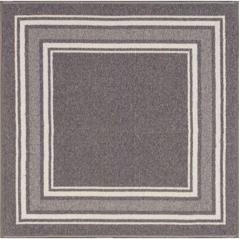 Beverly Rug Non Slip Bordered Stair Treads for Wooden Steps Indoor