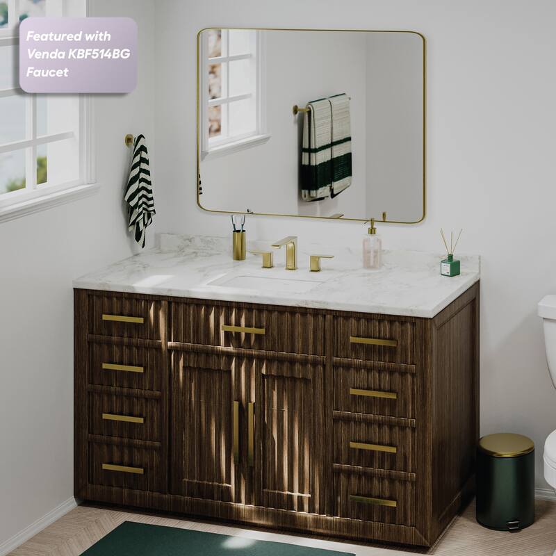 Karran 18" Undermount Vitreous China Bathroom Sink In White