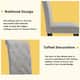 High-Back Tufted Nailhead Upholstered Dining Chairs (Set of 6)
