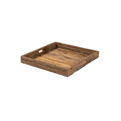 Carson Brown Reclaimed Wood Tray (Small)