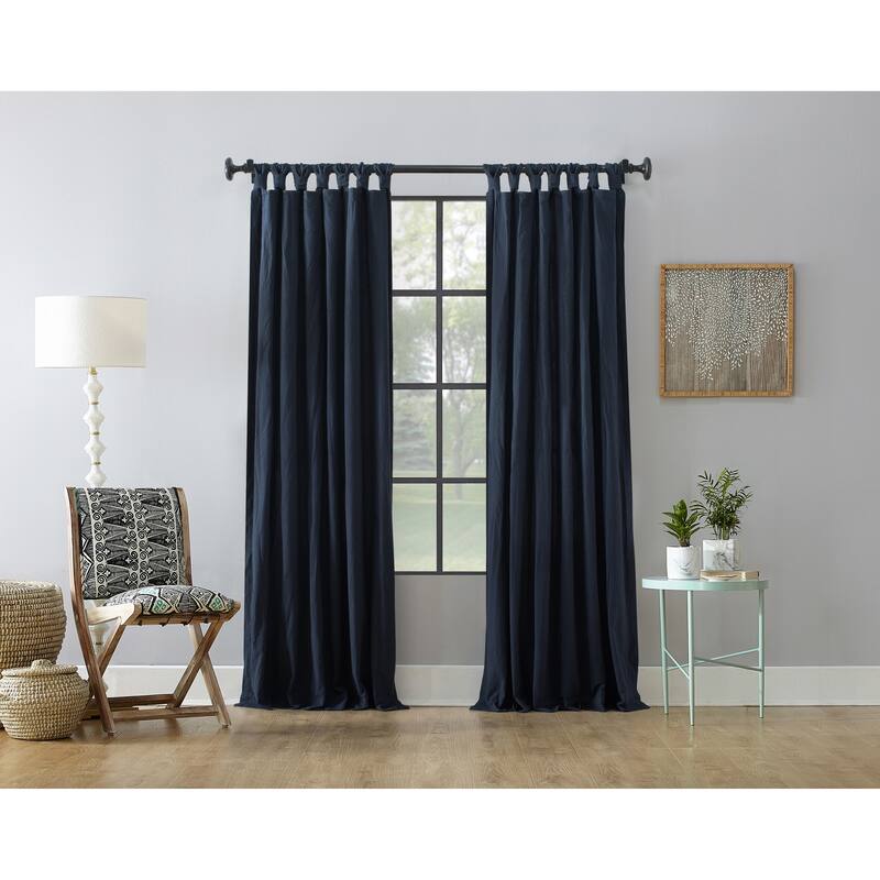 Archaeo Washed Cotton Twist Tab Curtain, Single Panel