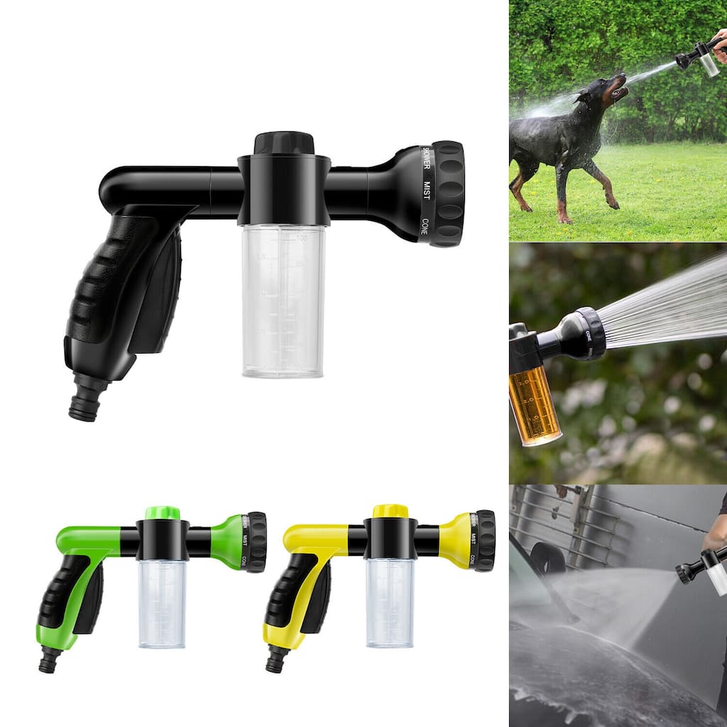 8-Mode High Pressure Garden Hose Nozzle
