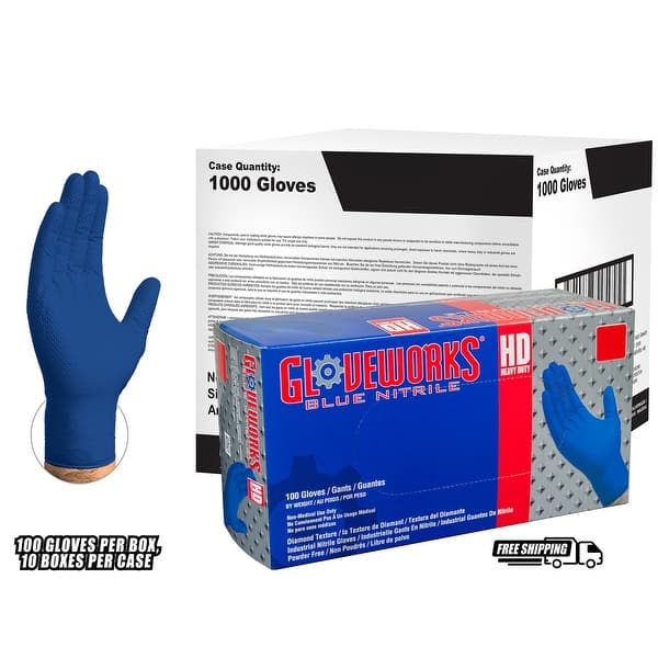 Gloveworks Nitrile With Raised Diamond Texture Gets a Lot of
