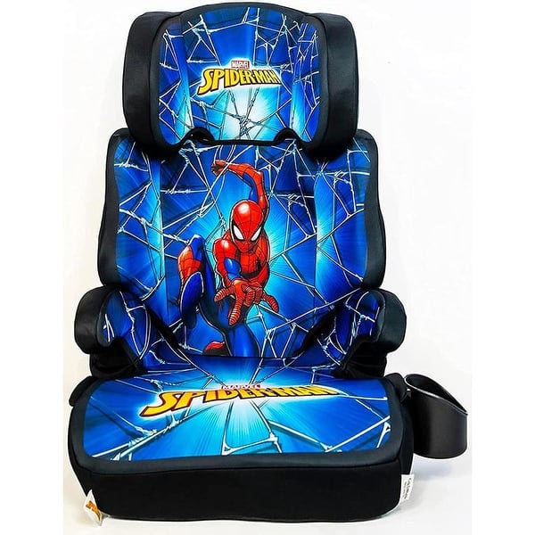 slide 2 of 8, KidsEmbrace Spider-Man High Back Booster Car Seat, Spider-Man Blue Suit