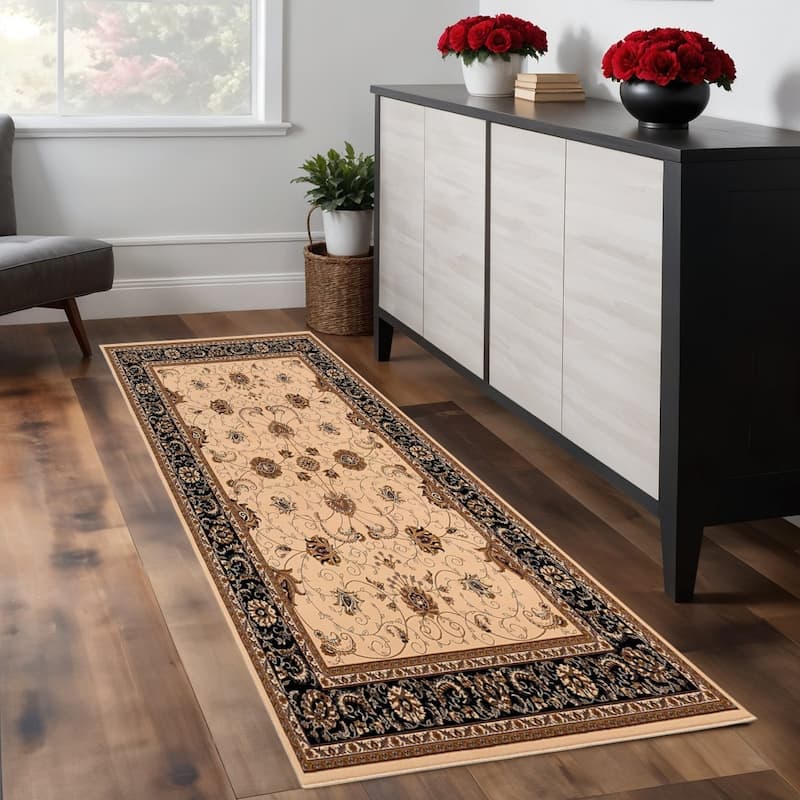 HomeRoots Oriental Traditional Square Area Rug - 84.00 in. x 27.00 in.  x 0.35 in.