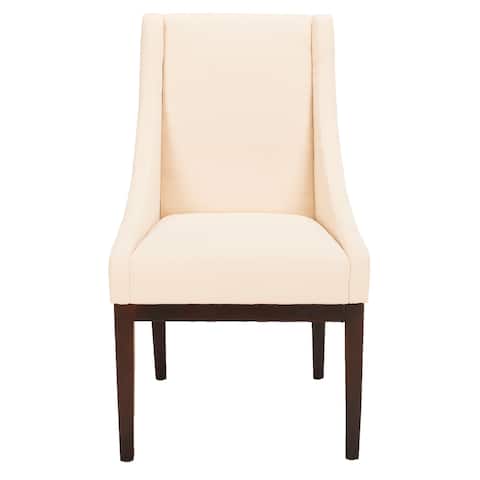 SAFAVIEH Dining Soho Cream Linen Arm Chair - 23" x 26.2" x 39.2"
