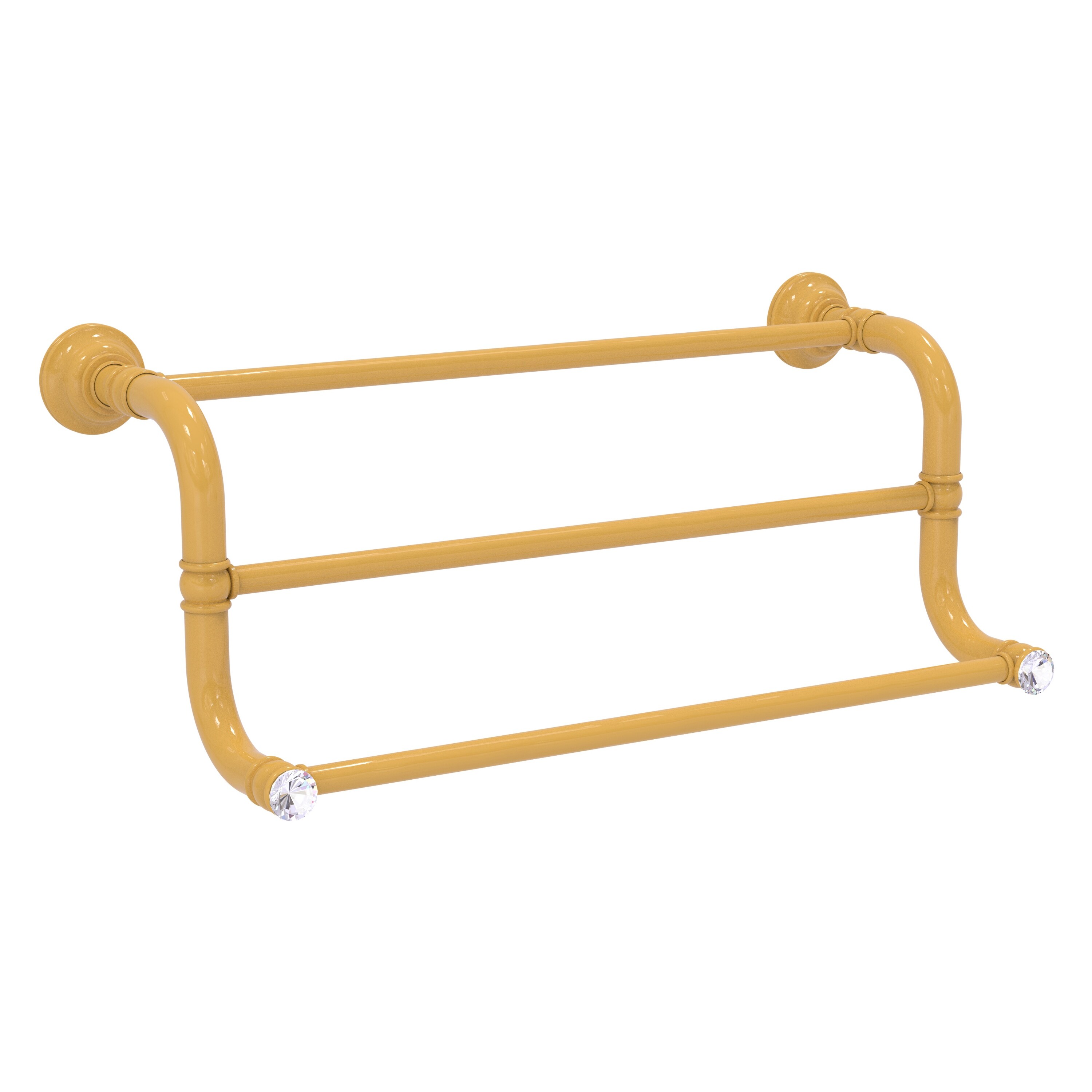 Allied Brass Carolina Crystal 3 Bar Hand Towel Rack