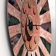 preview thumbnail 3 of 8, Designart 'Red Metal Country Wagon Wheel' Oversized Farmhouse Wall CLock