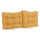 preview thumbnail 26 of 39, Multi-section Tufted Indoor Microsuede Seat/Back Chair Cushion (Multiple Sizes)