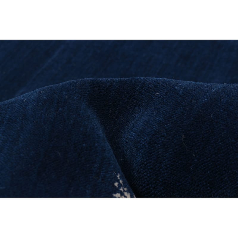 Kashkuli Gabbeh Navy Rug 3'11" x 3'11" - 3'11 x 3'11