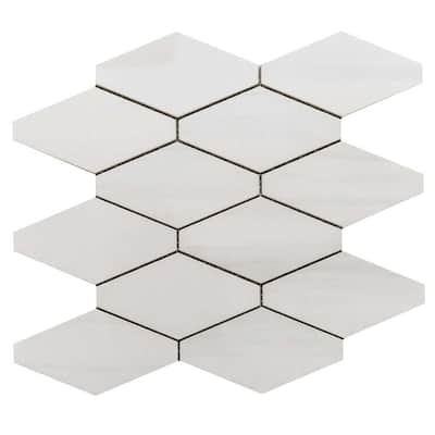 The Tile Life Stately Elongated Hex 12x12 Dolomite Porcelain Floor, Wall & Backsplash Tile