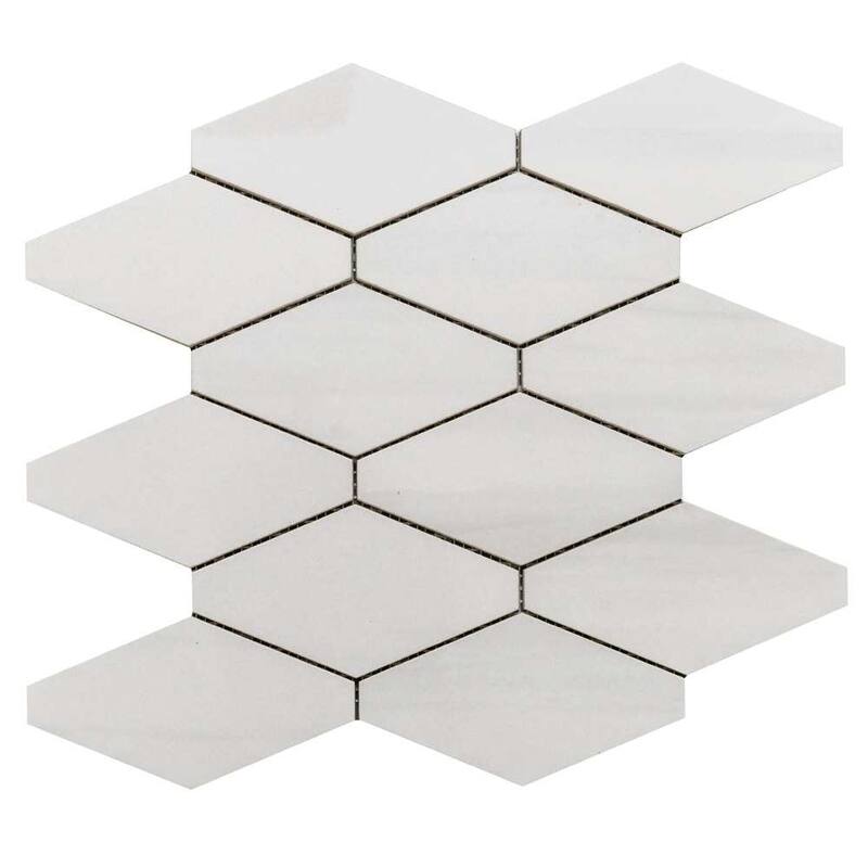 The Tile Life Stately Elongated Hex 12x12 Dolomite Porcelain Floor & Wall Tile - Case of 6 (5.7 Sq. ft.)