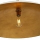 preview thumbnail 24 of 34, 1-Light Black Gold Oversized Metal Dome Pendant Light - 27in