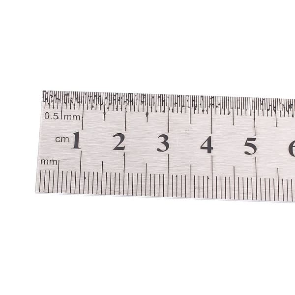 Carpenter 20cm 8 Inches Metal Dual Sides Metric Measure Straight Ruler Tool  2pcs - Bed Bath & Beyond - 18190573