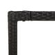preview thumbnail 26 of 91, vidaXL 3 Piece Patio Dining Set with Cushions Black Poly Rattan - 18.9" x 21.7" x 34.6"