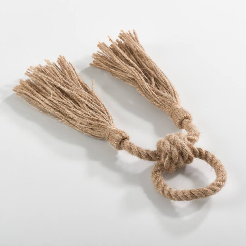 Jute Tassel Napkin Rings (set of 4)