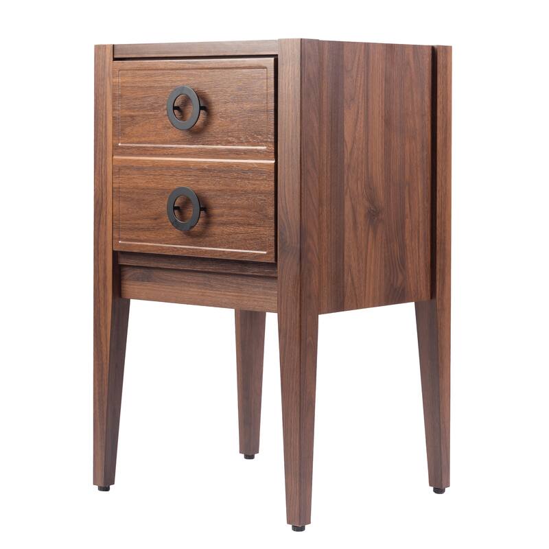 Corbin Classic 1-Drawer Bath Vanity Base Only (Sink Basin Not Included) - Walnut - 19.88L x 17.87W x 33.03H