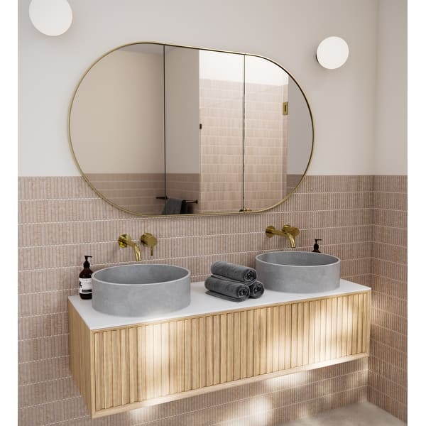 Stainless Steel Pill Medicine Cabinet - Satin Brass