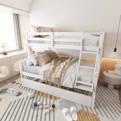 Twin Over Full Bunk Bed with Trundle