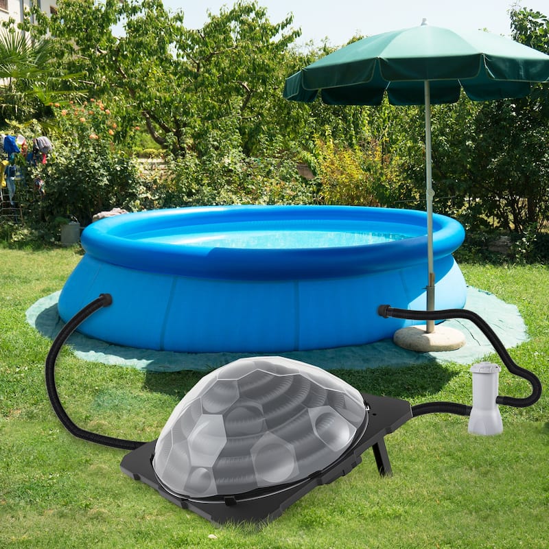 Gymax 3PCS Colar Dome Heater w/ Transparent Cover Black Heating Coil