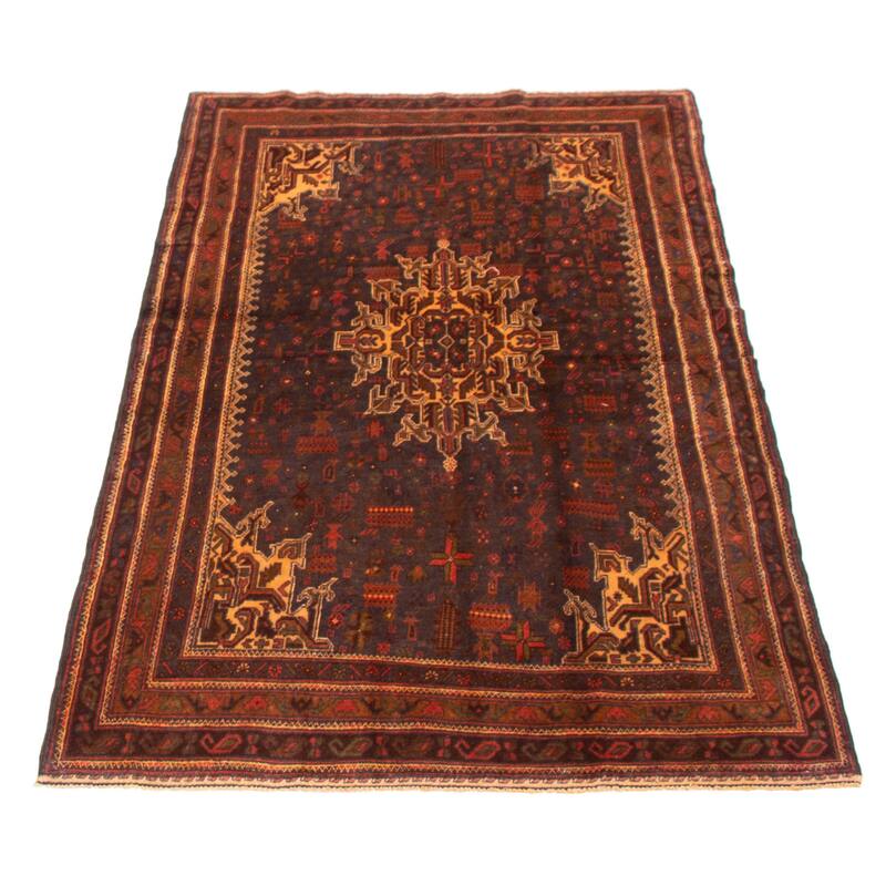 Teimani Black Rug 4'0" x 7'1" - 4'0 x 7'1
