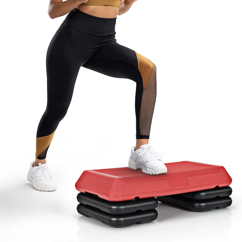 Costway 29'' Adjustable Workout Fitness Aerobic Stepper Exercise - See details