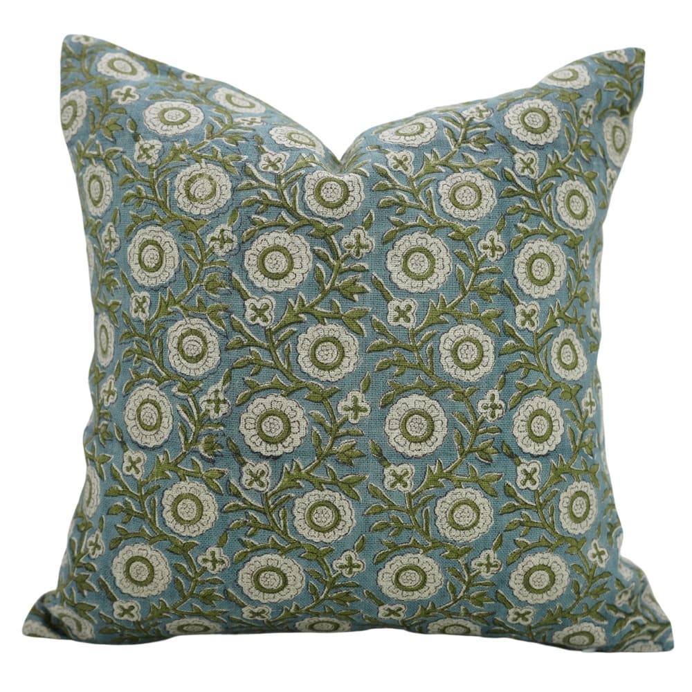 Fabdivine Block Print Decor Farmhouse Pillow Cover Cushioncase, Kashi