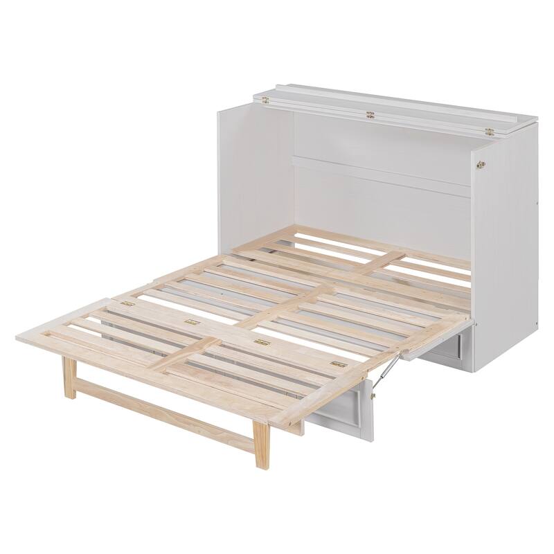 Murphy Bed with Versatile Storage & Large Drawers